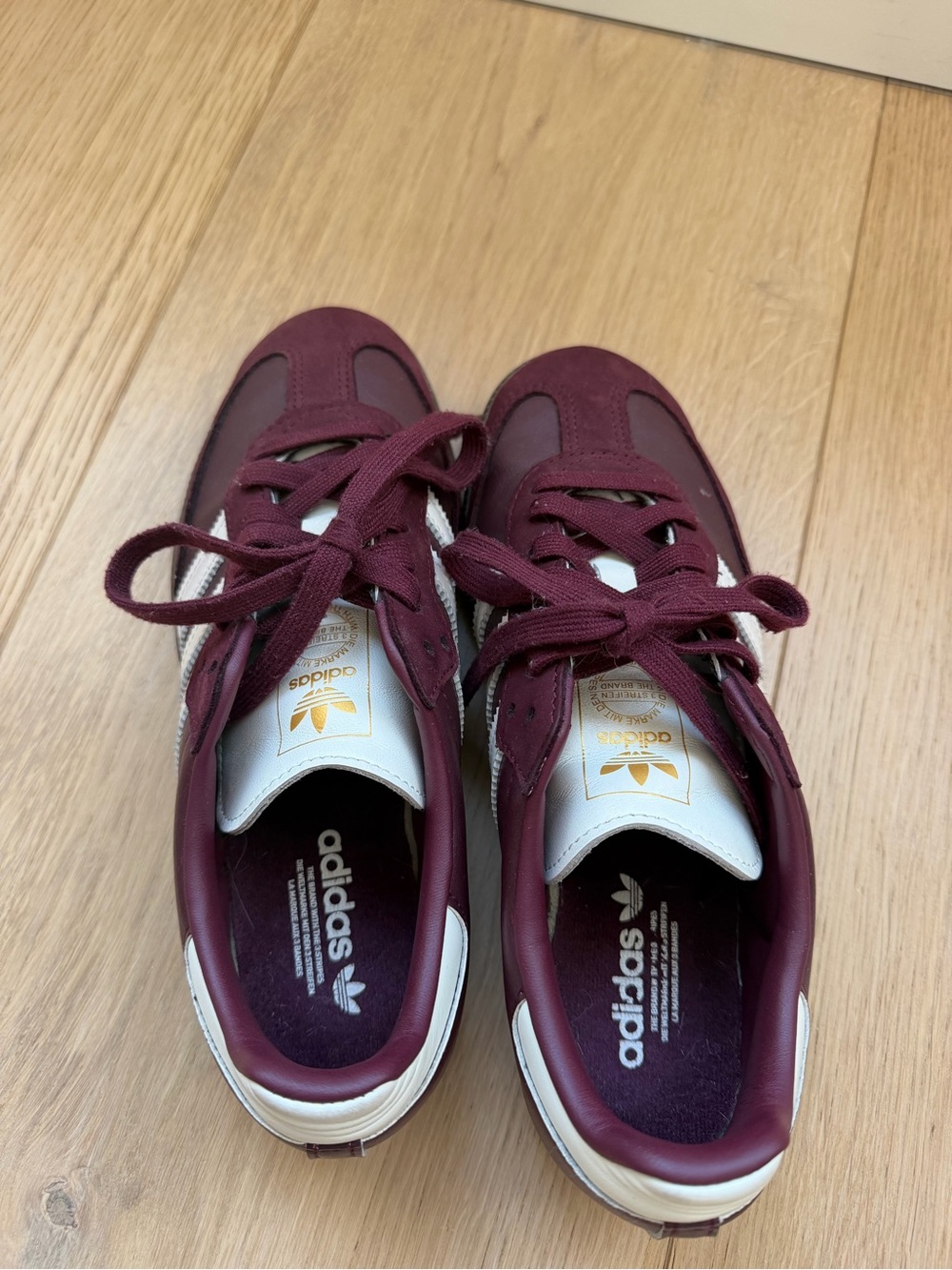 Adidas Samba Maroon/OffWhite/Gum Women’s size 7 - Picture 2 of 6